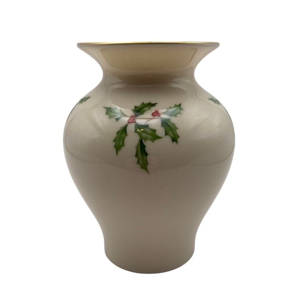 Lenox Special Holiday Holly Berry Small Vase
